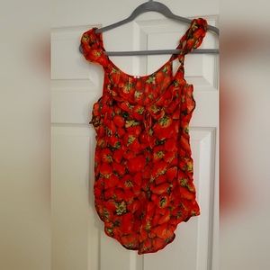 Anthropologie Photo Strawberry Print Tank top